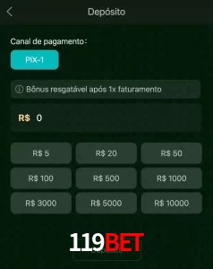 deposits 119BET